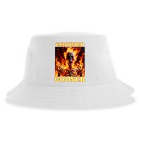 Vintage Certified Gooner Funny Cringe Hard Skeleton Meme Sustainable Bucket Hat