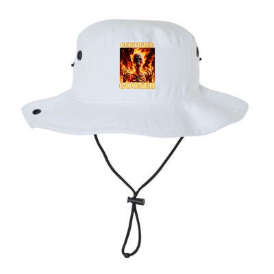 Vintage Certified Gooner Funny Cringe Hard Skeleton Meme Legacy Cool Fit Booney Bucket Hat