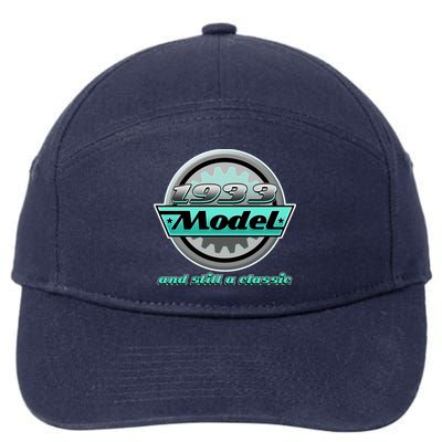 Vintage Car Gear 1933 Model And Still A Classic 90th Birthday 7-Panel Snapback Hat