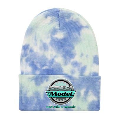 Vintage Car Gear 1953 Model And Still A Classic 70th Birthday Tie Dye 12in Knit Beanie