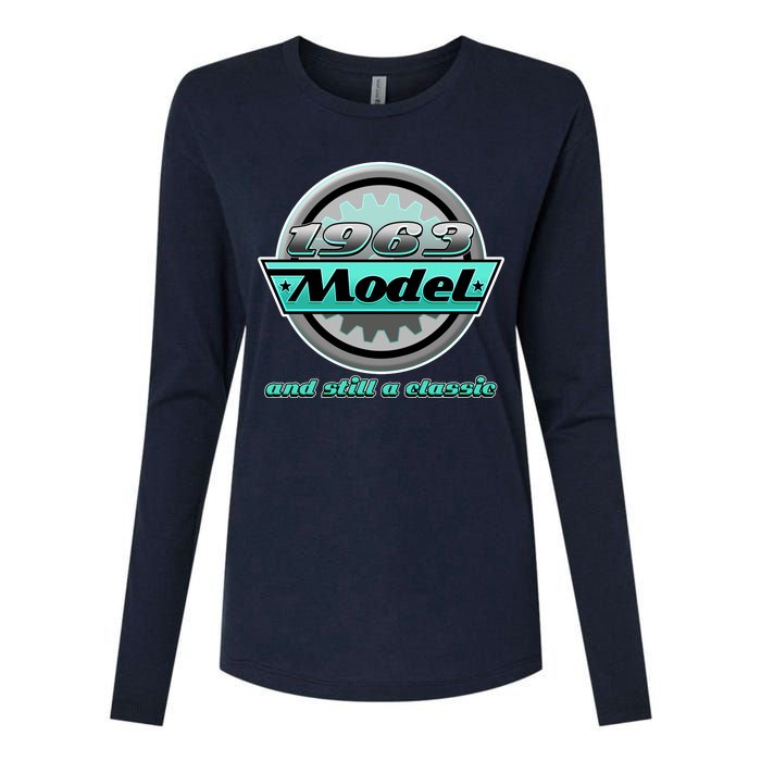 Vintage Car Gear 1963 Model And Still A Classic 60th Birthday Womens Cotton Relaxed Long Sleeve T-Shirt