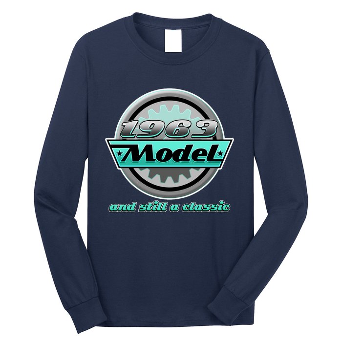 Vintage Car Gear 1963 Model And Still A Classic 60th Birthday Long Sleeve Shirt