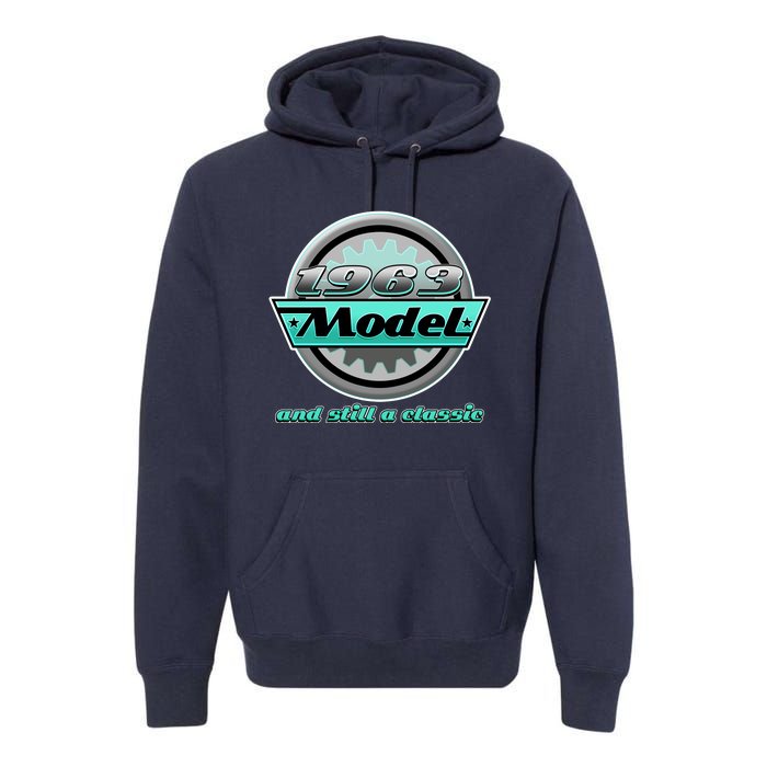 Vintage Car Gear 1963 Model And Still A Classic 60th Birthday Premium Hoodie