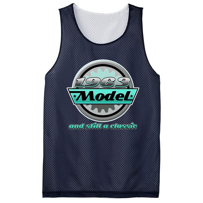 Vintage Car Gear 1963 Model And Still A Classic 60th Birthday Mesh Reversible Basketball Jersey Tank