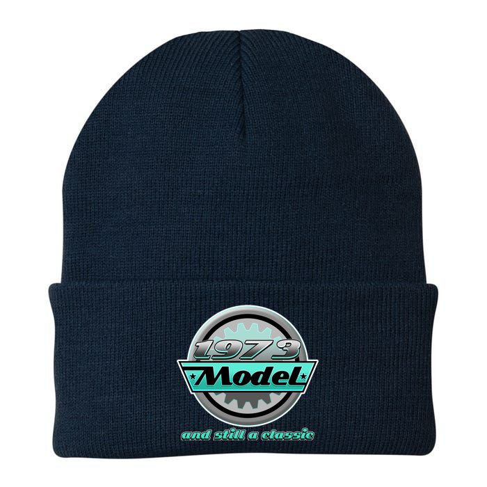 Vintage Car Gear 1973 Model And Still A Classic 50th Birthday Knit Cap Winter Beanie