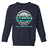 Vintage Car Gear 1973 Model And Still A Classic 50th Birthday Toddler Sweatshirt