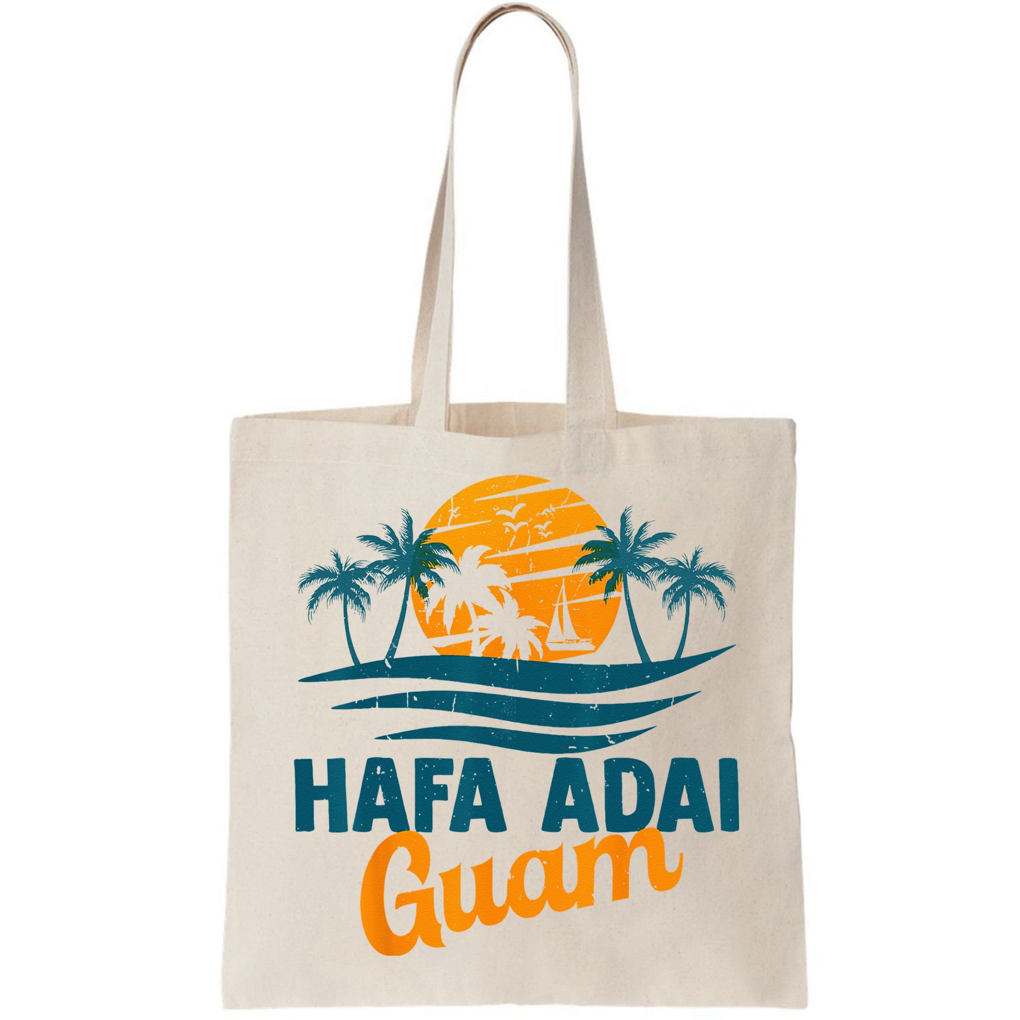 Vintage Chamorro Guamanian Hafa Adai Guam Vacation Retro Bag