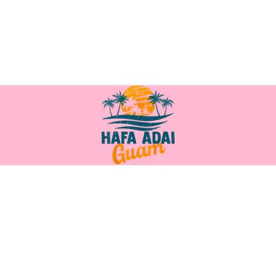 Vintage Chamorro Guamanian Hafa Adai Guam Vacation Retro Bumper Sticker