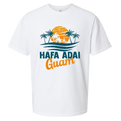 Vintage Chamorro Guamanian Hafa Adai Guam Vacation Retro Sueded Cloud Jersey T-Shirt