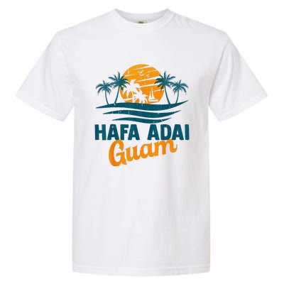 Vintage Chamorro Guamanian Hafa Adai Guam Vacation Retro Garment-Dyed Heavyweight T-Shirt