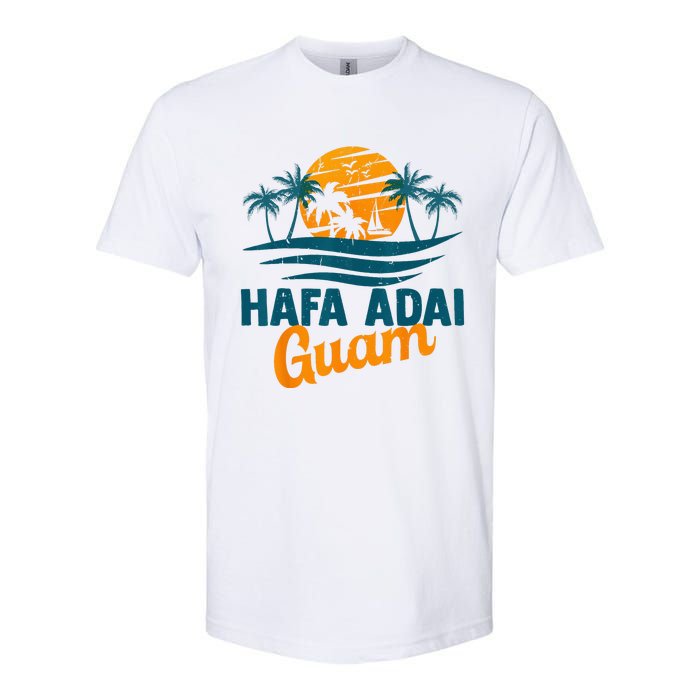 Vintage Chamorro Guamanian Hafa Adai Guam Vacation Retro Softstyle CVC T-Shirt