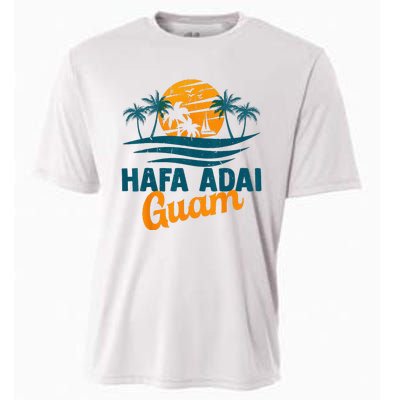 Vintage Chamorro Guamanian Hafa Adai Guam Vacation Retro Cooling Performance Crew T-Shirt