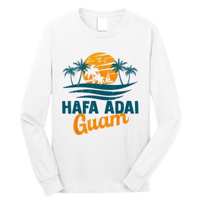 Vintage Chamorro Guamanian Hafa Adai Guam Vacation Retro Long Sleeve Shirt