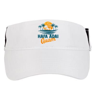 Vintage Chamorro Guamanian Hafa Adai Guam Vacation Retro Adult Drive Performance Visor