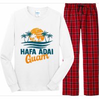 Vintage Chamorro Guamanian Hafa Adai Guam Vacation Retro Long Sleeve Pajama Set