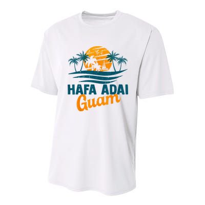 Vintage Chamorro Guamanian Hafa Adai Guam Vacation Retro Youth Performance Sprint T-Shirt