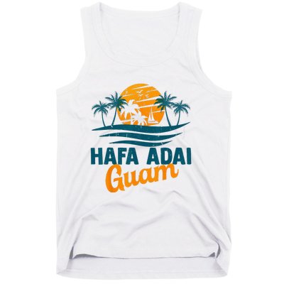 Vintage Chamorro Guamanian Hafa Adai Guam Vacation Retro Tank Top