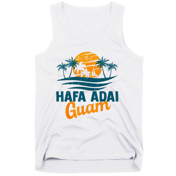 Vintage Chamorro Guamanian Hafa Adai Guam Vacation Retro Tank Top