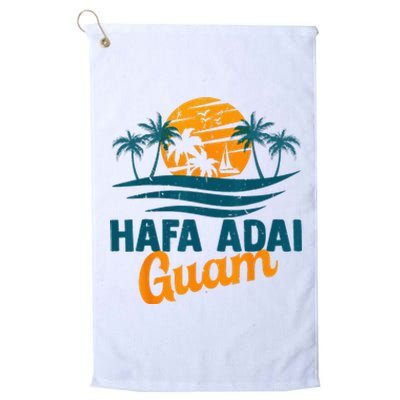 Vintage Chamorro Guamanian Hafa Adai Guam Vacation Retro Platinum Collection Golf Towel