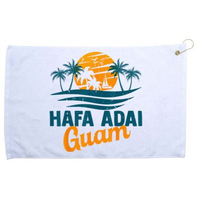 Vintage Chamorro Guamanian Hafa Adai Guam Vacation Retro Grommeted Golf Towel