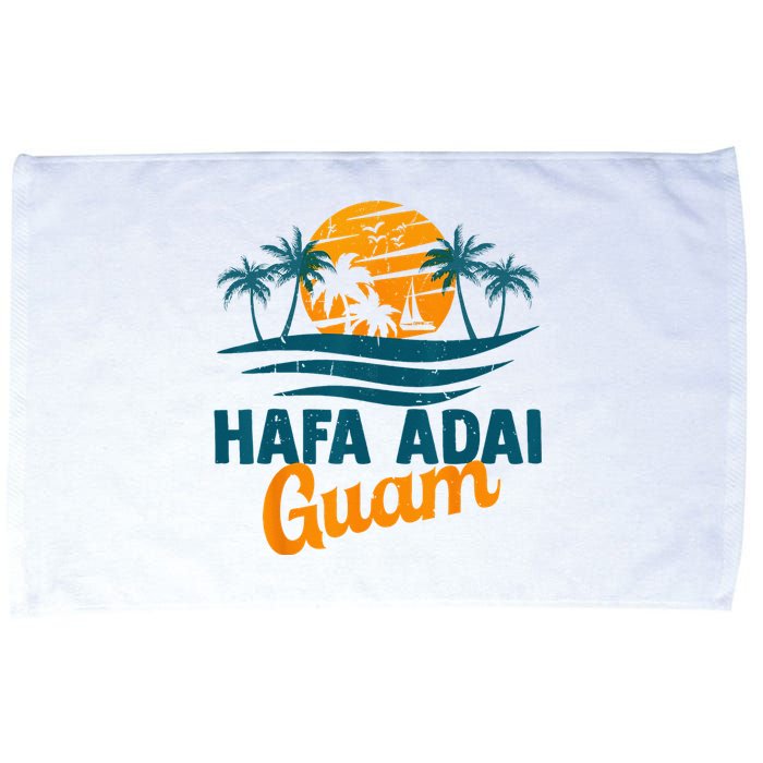 Vintage Chamorro Guamanian Hafa Adai Guam Vacation Retro Microfiber Hand Towel