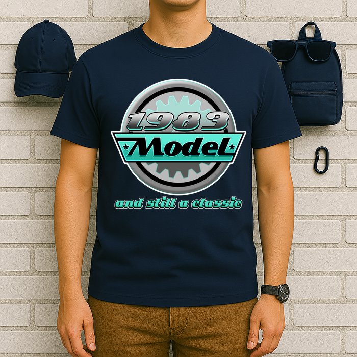 Vintage Car Gear 1983 Model And Still A Classic 40th Birthday T-Shirt