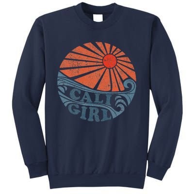 Vintage Cali Girl Retro Beach California Vacation Women Sweatshirt