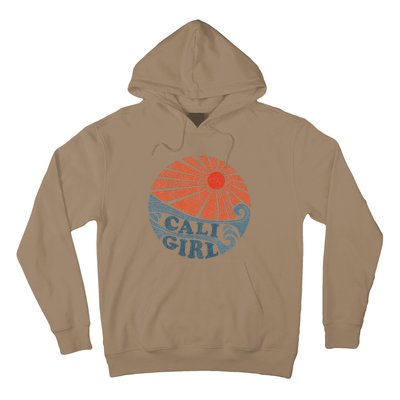 Vintage Cali Girl Retro Beach California Vacation Women Hoodie