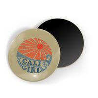 Vintage Cali Girl Retro Beach California Vacation Women Magnet