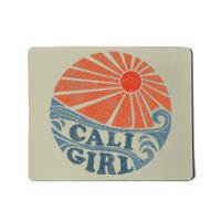 Vintage Cali Girl Retro Beach California Vacation Women Mousepad