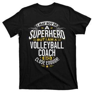 Volleyball Coach Gift Idea Superhero Volleyball T-Shirt