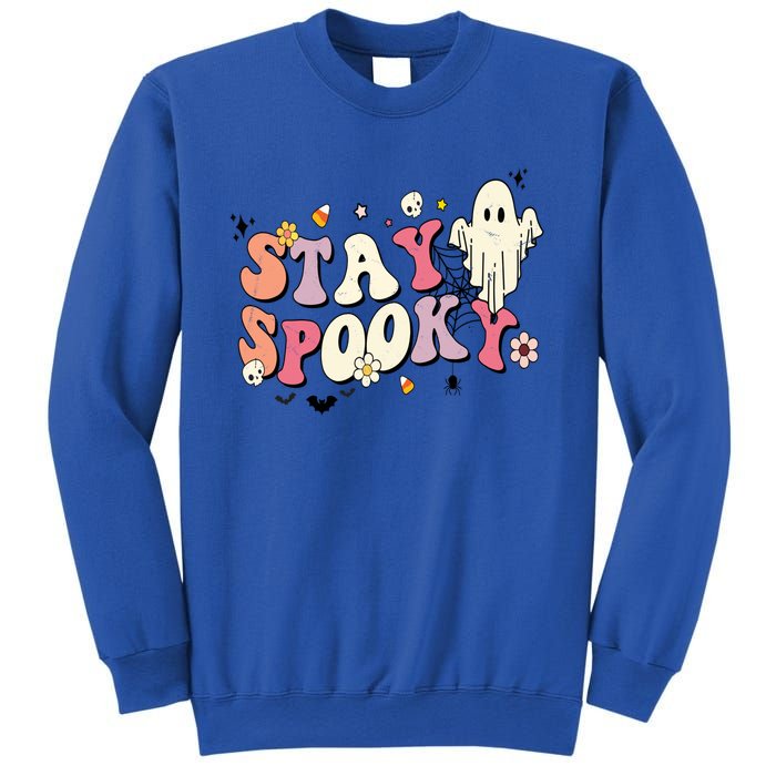 Vintage Cute Ghost Halloween Gift Retro Stay Spooky Party Gift Sweatshirt