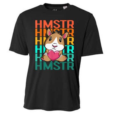 Vintage Cute Hamster Lover - Cute Guinea Pig Design Cooling Performance Crew T-Shirt