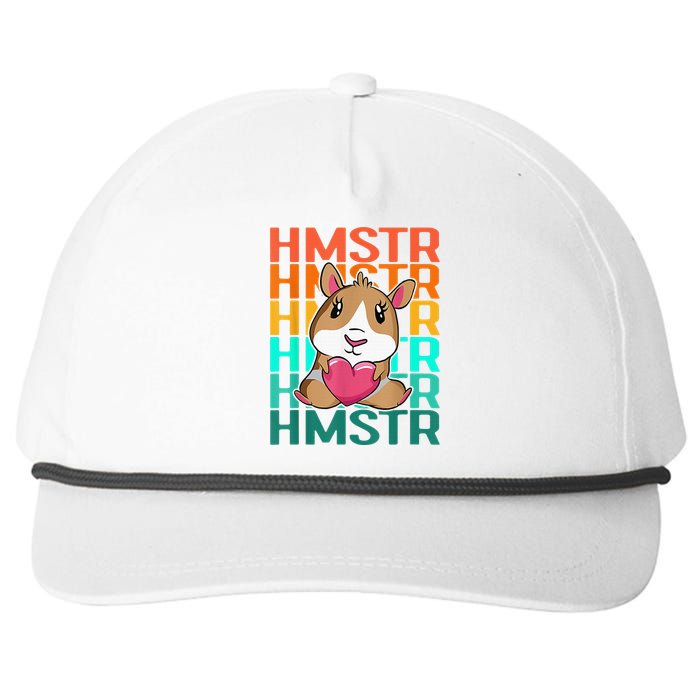 Vintage Cute Hamster Lover - Cute Guinea Pig Design Snapback Five-Panel Rope Hat