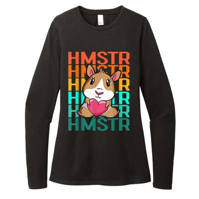 Vintage Cute Hamster Lover - Cute Guinea Pig Design Womens CVC Long Sleeve Shirt