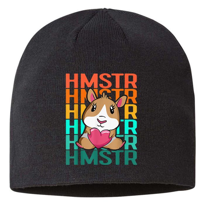 Vintage Cute Hamster Lover - Cute Guinea Pig Design Sustainable Beanie