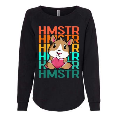 Vintage Cute Hamster Lover - Cute Guinea Pig Design Womens California Wash Sweatshirt