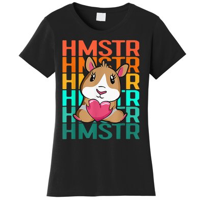 Vintage Cute Hamster Lover - Cute Guinea Pig Design Women's T-Shirt