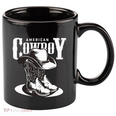 Vintage Cowboy Howdy Rodeo Western Vintage Country Southern 11oz C Handle Ceramic Mug