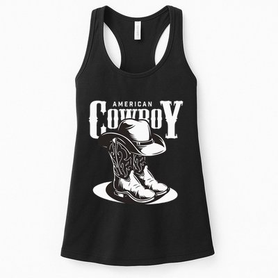 Vintage Cowboy Howdy Rodeo Western Vintage Country Southern Womens Tank Top