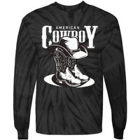 Vintage Cowboy Howdy Rodeo Western Vintage Country Southern Tie-Dye Long Sleeve Shirt