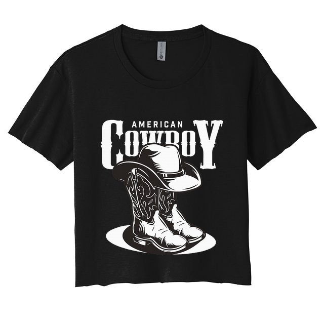 Vintage Cowboy Howdy Rodeo Western Vintage Country Southern Crop Top
