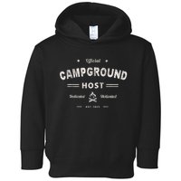 Vintage CAMPGROUND HOST Squad Summer Camp Campsite Staff Toddler Hoodie