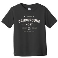 Vintage CAMPGROUND HOST Squad Summer Camp Campsite Staff Toddler T-Shirt