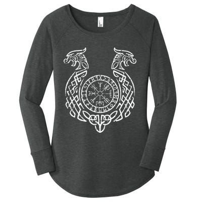 Viking Compass Helm Of Awe Norse Mythology Women's Perfect Tri Tunic Long Sleeve Shirt