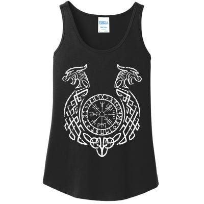 Viking Compass Helm Of Awe Norse Mythology Ladies Essential Tank