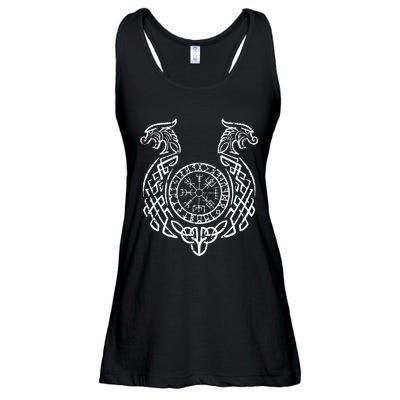 Viking Compass Helm Of Awe Norse Mythology Ladies Essential Flowy Tank