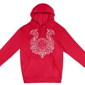 Viking Compass Helm Of Awe Norse Mythology Premium Pullover Hoodie