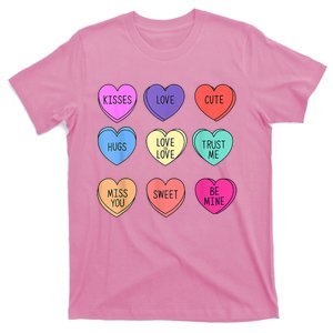 Valentine Conversation Hearts Candy Happy Valentines Day T-Shirt