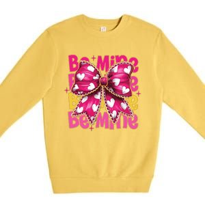 Valentine Coquette Heart Be Mine Premium Crewneck Sweatshirt